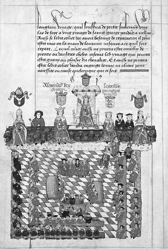 2 Edward I presides over his parliament in 1278 with Alexander III in - photo 4