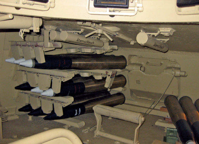 Looking aft from the commanders seat reveals the rear hatch of the turret used - photo 9