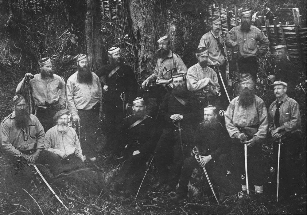 Officers of the Armed Constabulary photographed at Parihaka in November 1881 - photo 4