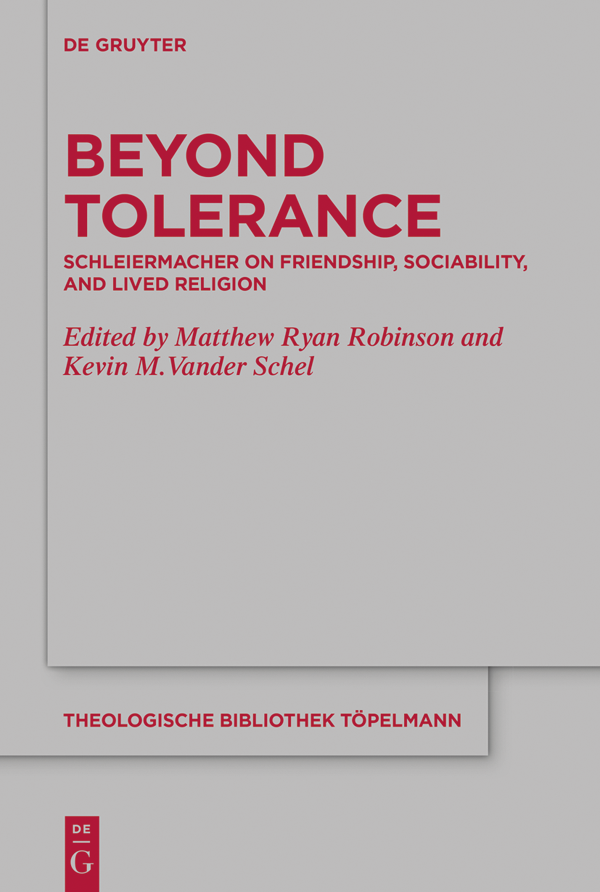 Beyond Tolerance Theologische Bibliothek Tpelmann Edited by Bruce - photo 1