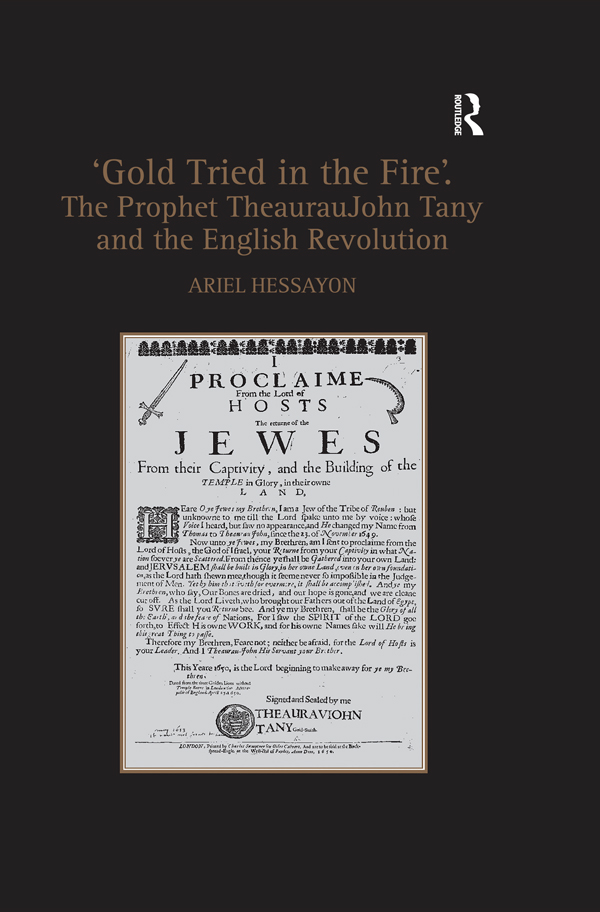 Gold Tried in the Fire The Prophet TheaurauJohn Tany and the English - photo 1