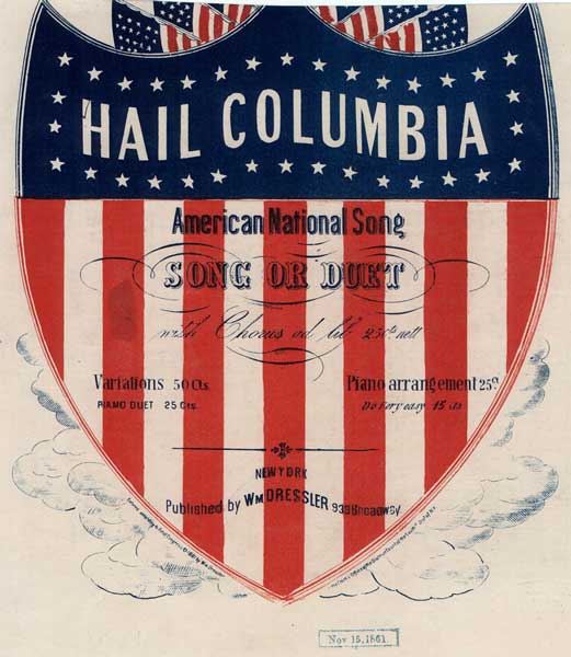 Listen Notation Copyrighted Hail Columbia happy land Hail ye - photo 10