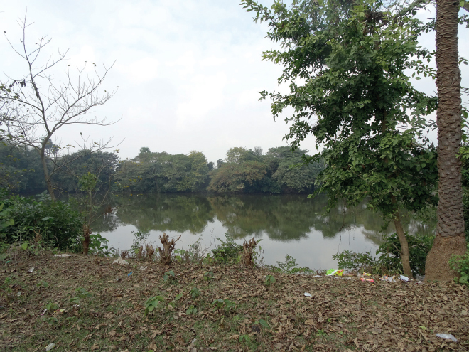 The tank at Moheshpore now Mahespur Jharkhand in 2020 where elephant-borne - photo 7