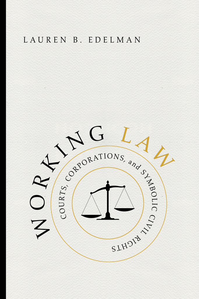 Working Law The Chicago Series in Law and Society Edited by John M Conley and - photo 1