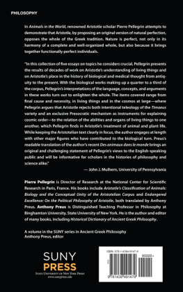 Pierre Pellegrin - Animals in the World: Five Essays on Aristotles Biology