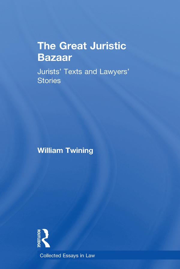 COLLECTED ESSAYS IN LAW The Great Juristic Bazaar The Collected Essays in - photo 1