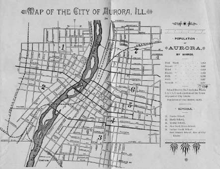 A map of Aurora 1887 Courtesy Aurora Historical Society The famous or - photo 3