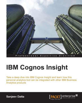 Sanjeev Datta - IBM Cognos Insight 10.2