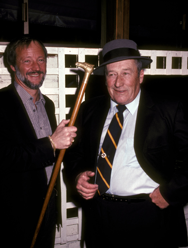 Jay with his signature cane in hand and Mickey Spillane at the wrap party for - photo 8