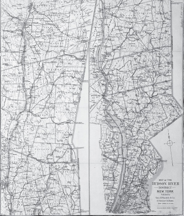 A map of the Hudson Valley from 1897 Lionel Pincus and Princess Firyal Map - photo 4