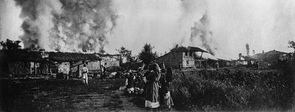 A village in flames during the Greek rout from western Anatolia September - photo 21