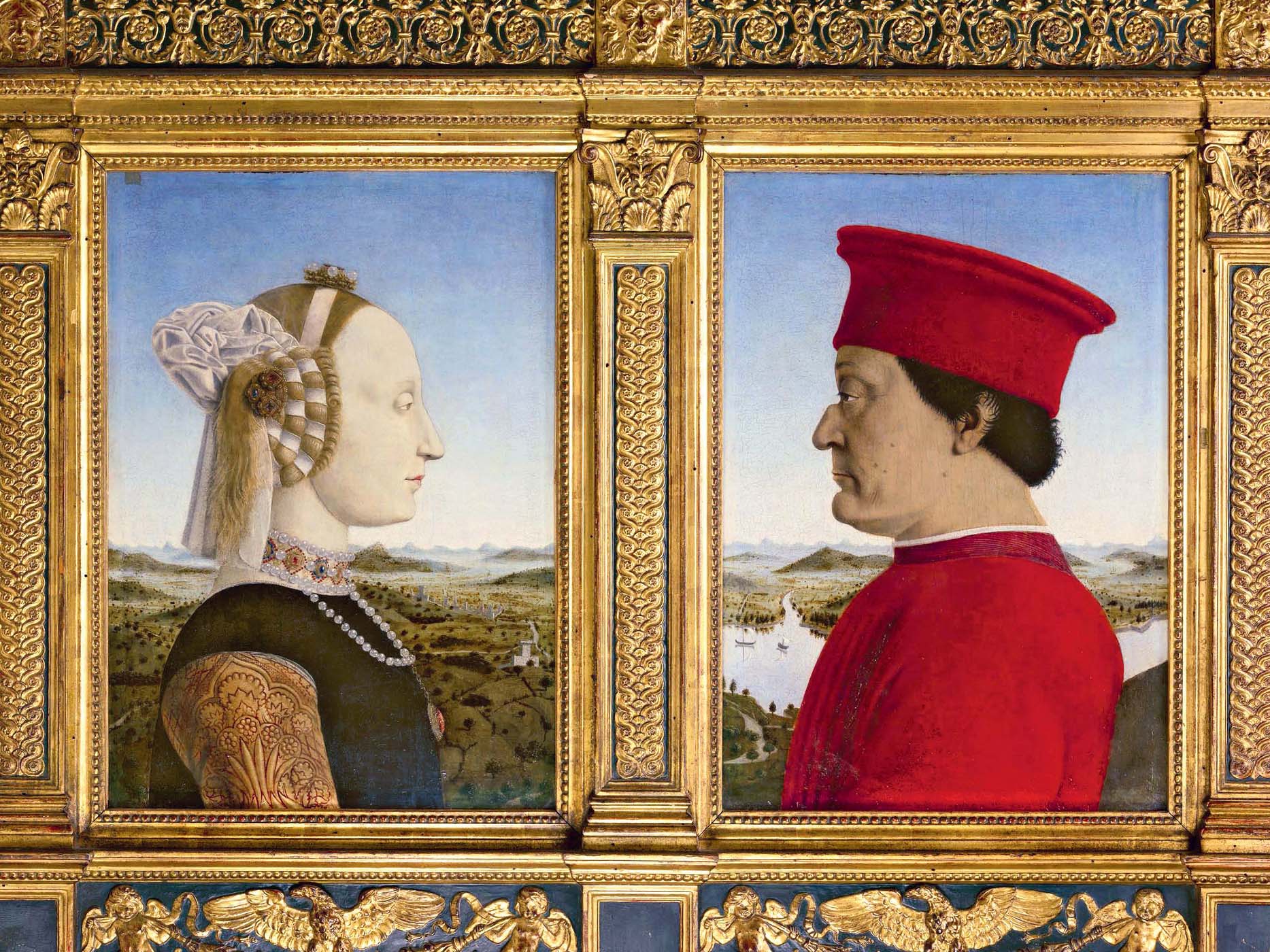 Duke and Duchess preside over an ideal landscape Piero della Francescas double - photo 7