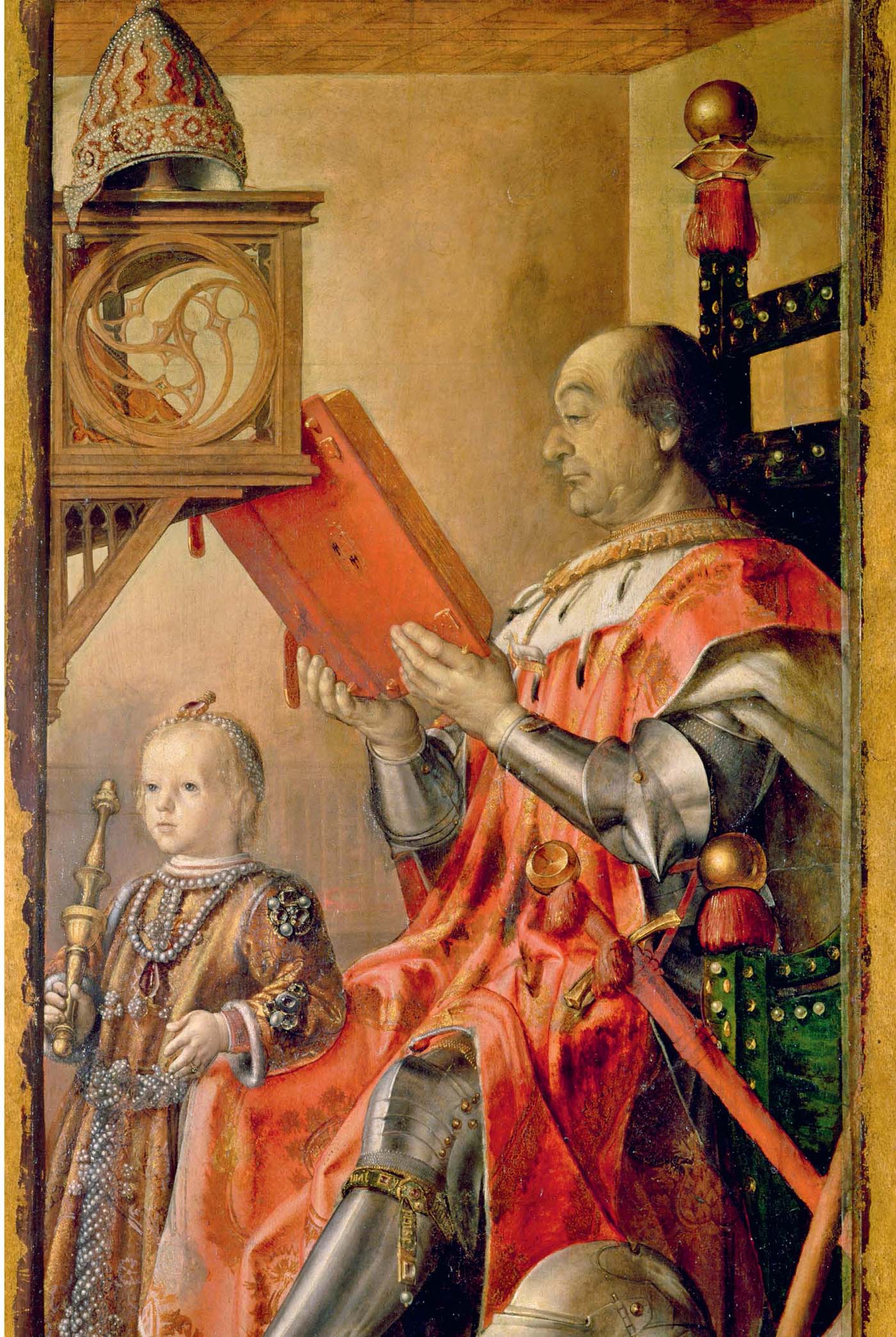 Federico reading with the young Guidobaldo by his side probably by Joos van - photo 8