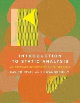 Xavier Rival Introduction to Static Analysis