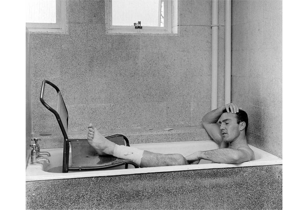 1 A dejected Jimmy Greaves in the bathtub ponders the implications of his leg - photo 3