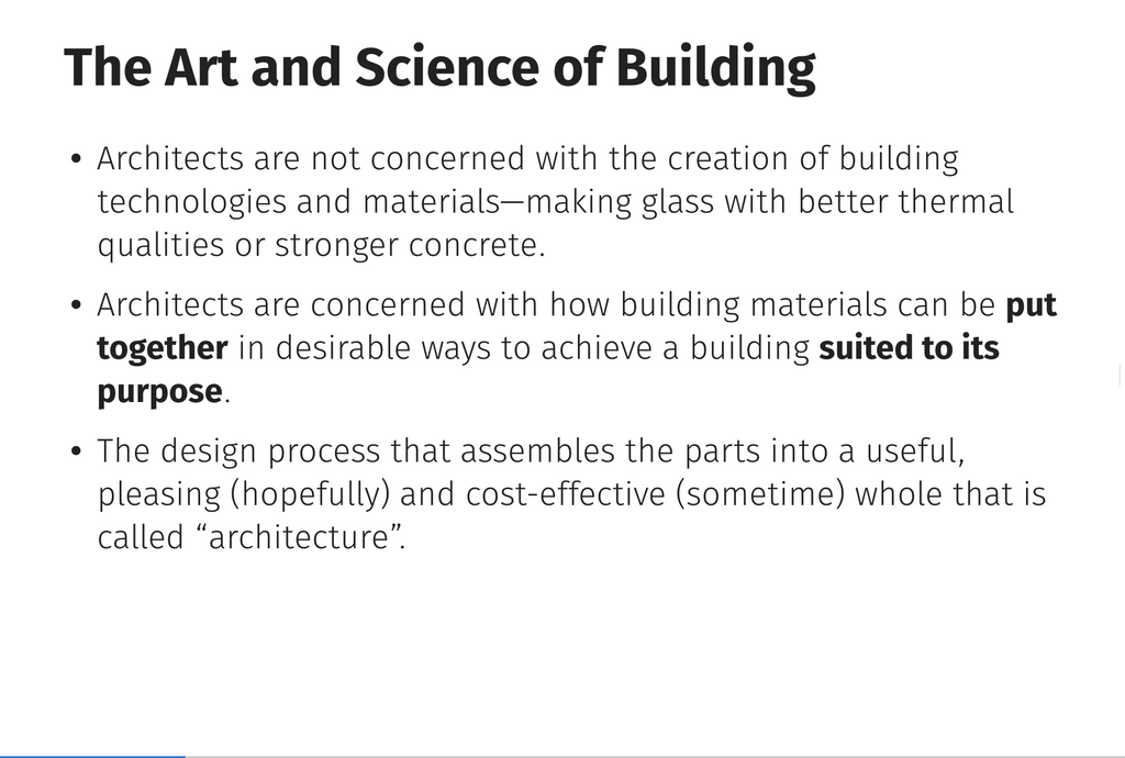 The Art and Science of Building Architects are notconcerned about how to create - photo 4