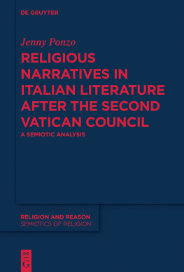 Jenny Ponzo Religious Narratives in Italian Literature After the Second Vatican Council: A Semiotic Analysis