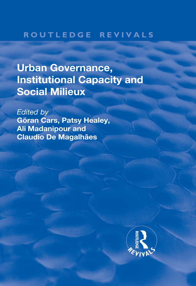 Urban Governance Institutional Capacity and Social Milieux Urban Governance - photo 1