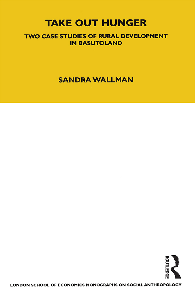 TAKE OUT HUNGER LONDON SCHOOL OF ECONOMICS MONOGRAPHS ON SOCIAL ANTHROPOLOGY - photo 1