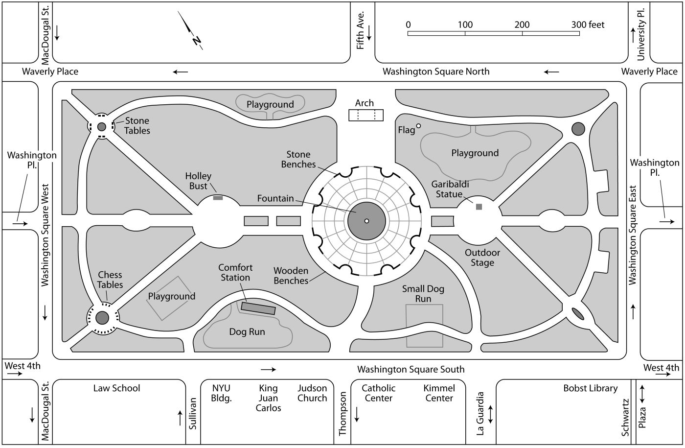 Map of Washington Square Park Drawn by Bill Nelson You finish your - photo 3