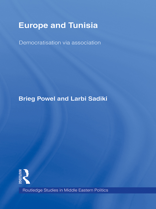 Europe and Tunisia This book is concerned with EU democracy promotion inside - photo 1