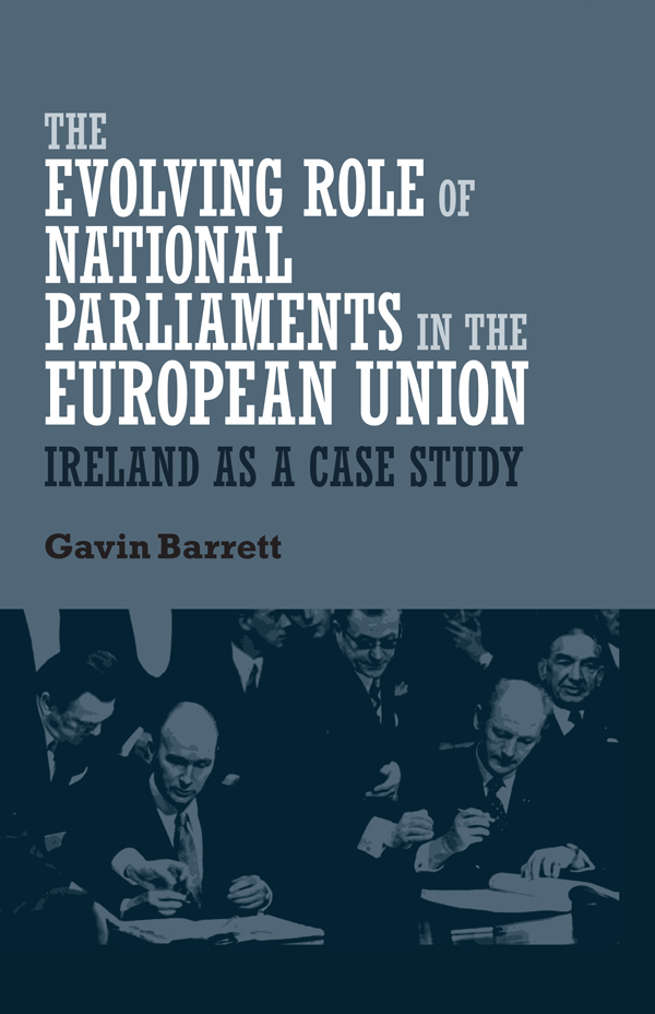 The evolving role of national parliaments in the European Union The - photo 1