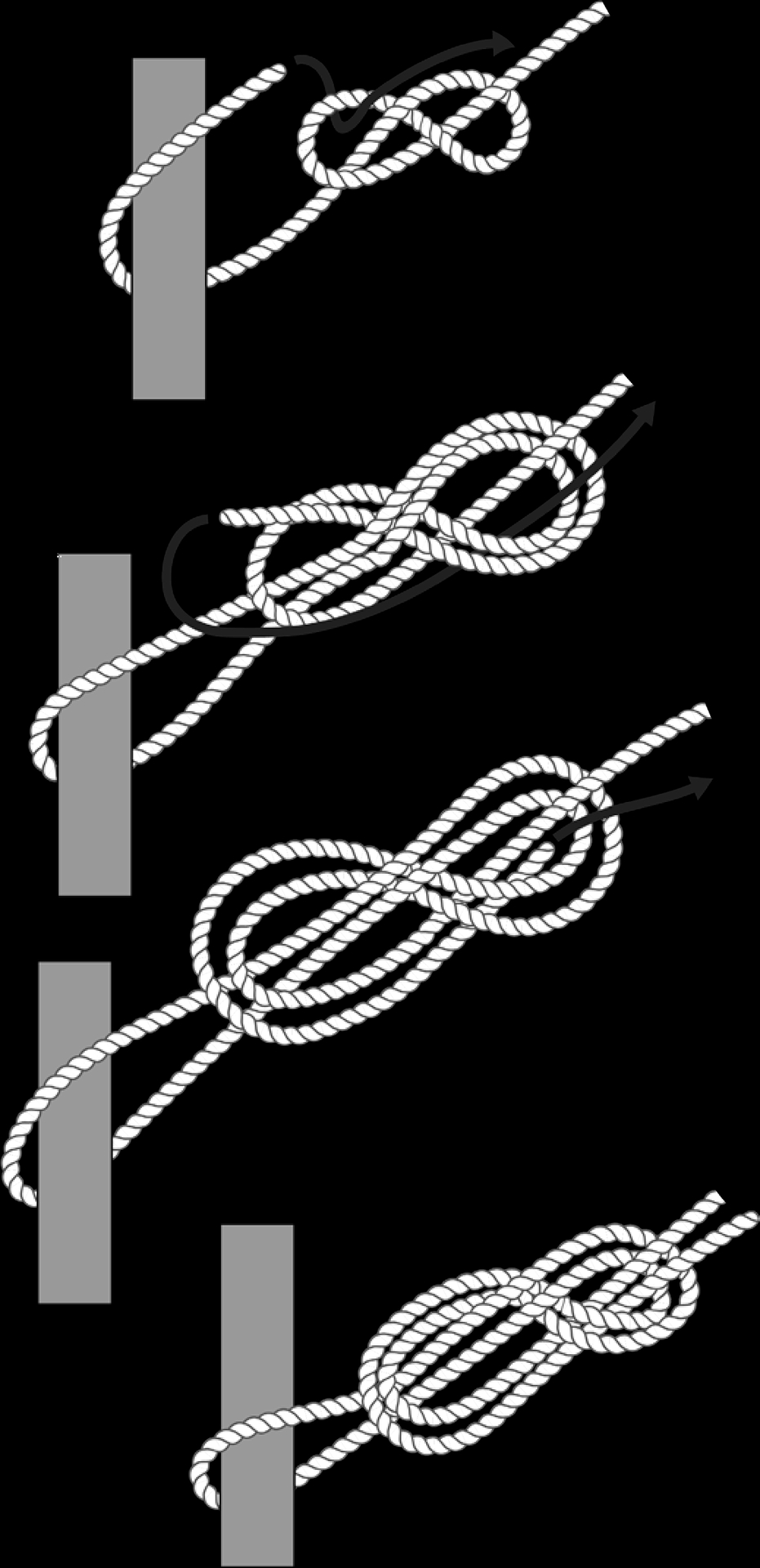 Knot Forms A loop Bowline Knot Non-slip knot used to create ananchor point - photo 13