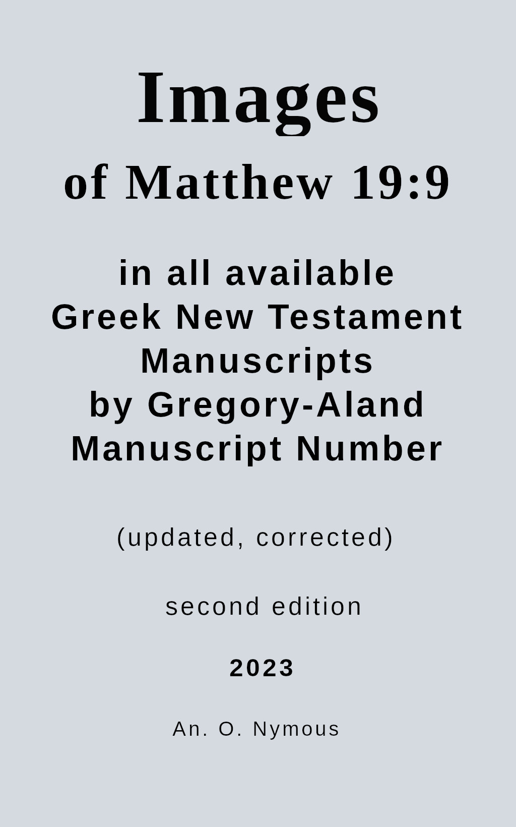 Images of Matthew 199 in all Available Greek New Testament Manuscripts Listed - photo 1