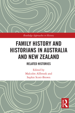 Malcolm Allbrook Family History and Historians in Australia and New Zealand: Related Histories