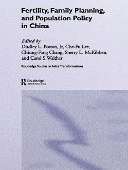 Chiung-Fang Chang Fertility, Family Planning and Population Policy in China