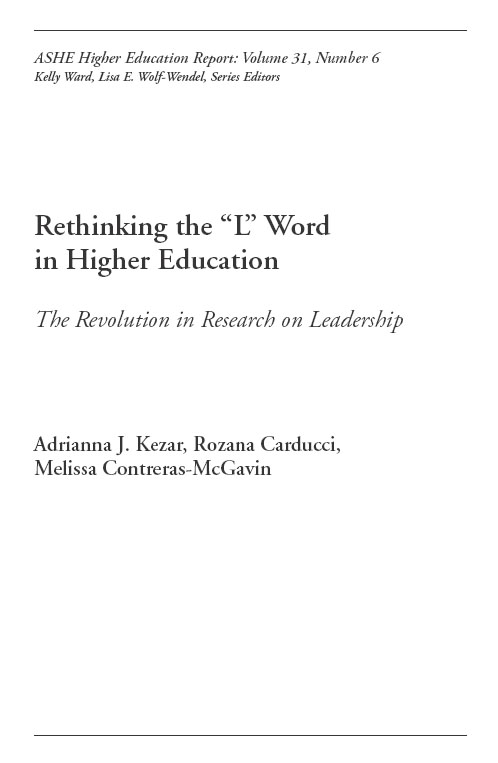 Rethinking the L Word in Higher Education The Revolution in Research on - photo 2