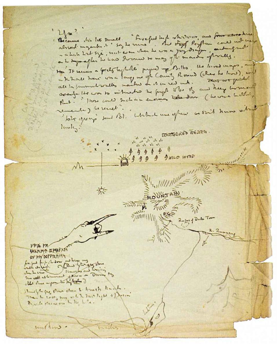 A page from the earliest manuscript of The Hobbit Why Because it is too - photo 4