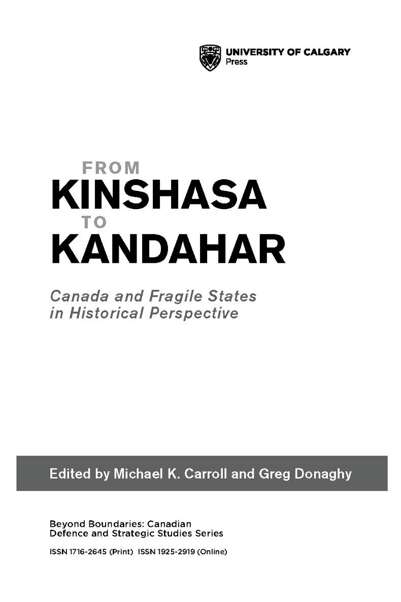 2016 Michael K Carroll and Greg Donaghy University of Calgary Press 2500 - photo 2