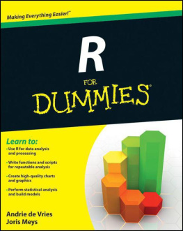 Joris Meys - R For Dummies