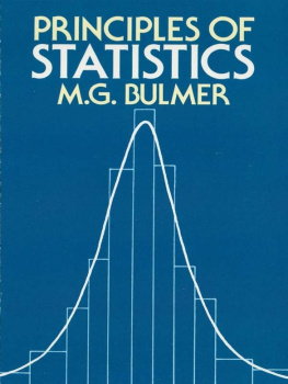 M.G. Bulmer Principles of Statistics