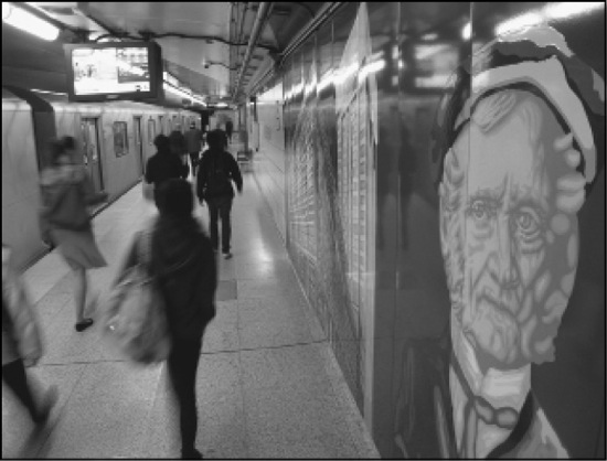 Photo by John Goddard T housands of subway riders glimpse it absently every - photo 5