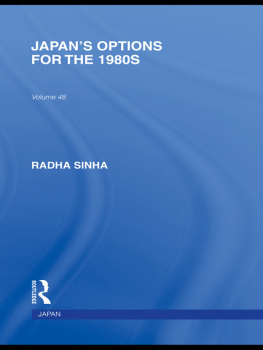 Radha Sinha Japans Options for the 1980s