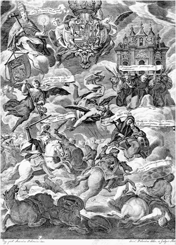 Allegorical engraving representing Jerusalem personified Francisco Jess Maria - photo 2