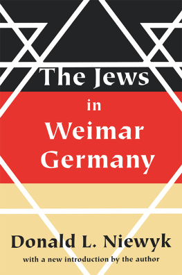 Donald L. Niewyk - Jews in Weimar Germany