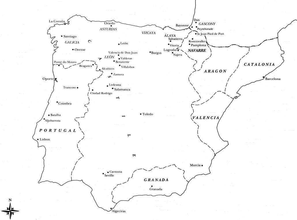 The Iberian Peninsula in the later fourteenth century The Low Countries - photo 3