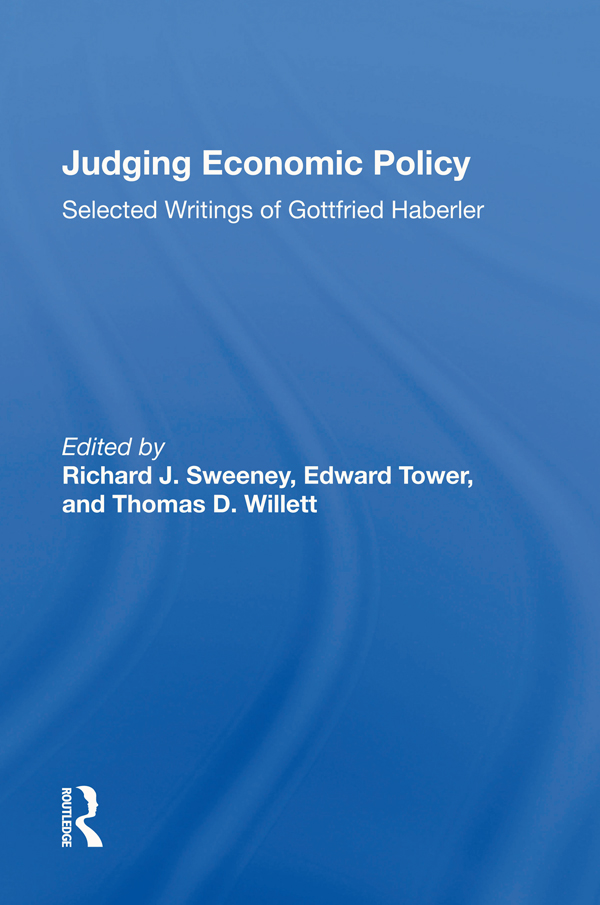 Judging Economic Policy The Political Economy of Global Interdependence Thomas - photo 1