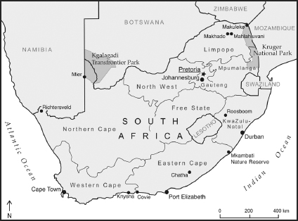 MAP 1 South Africa showing the locality of major case studies MAP 2 - photo 3