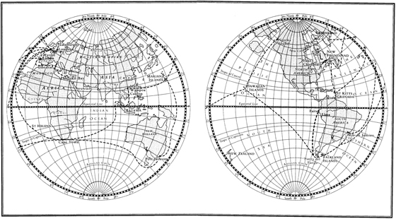 Map of the world as Nicol would have known it showing some of his journeys - photo 5