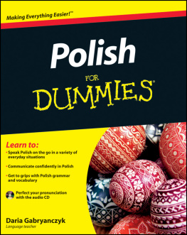 Daria Gabryanczyk Polish For Dummies