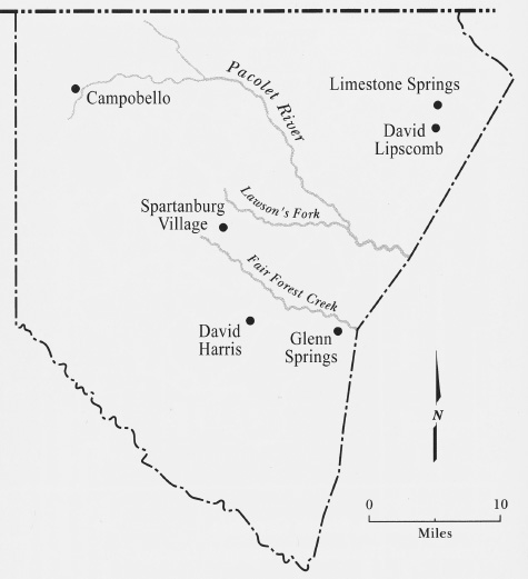 Spartanburg District Map by Philip N Racine prepared by Spartan Photo - photo 4