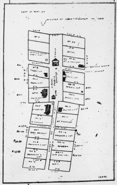 This 1809 drawing shows the rectangle of land around which Spartanburg village - photo 5