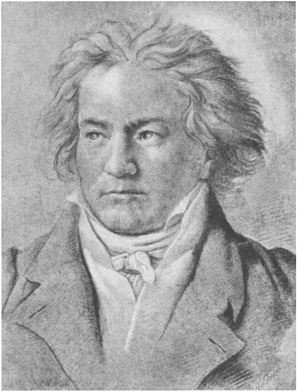 Crayon Drawing of Beethoven by A v Kloeber 1817 or 1818 BEETHOVEN LUDWIG - photo 2