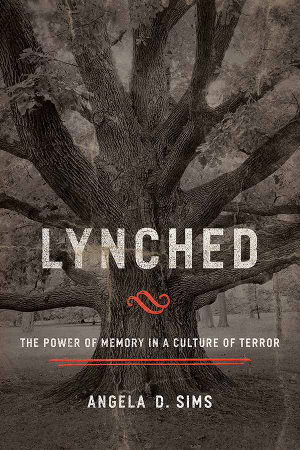 Lynched The Power of Memory in a Culture of Terror Angela D Sims Baylor - photo 1