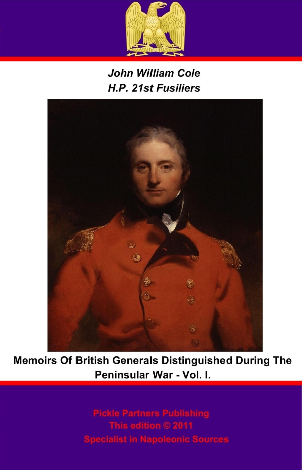 Memoirs OF BRITISH GENERALS DISTINGUISHED DURING THE PENINSULAR WAR - photo 1