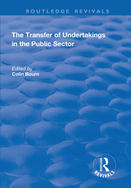Colin Bourn - The Transfer of Undertakings in the Public Sector
